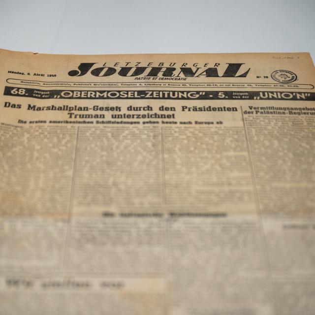 A newspaper moves into the digital long term memory L tzebuerger